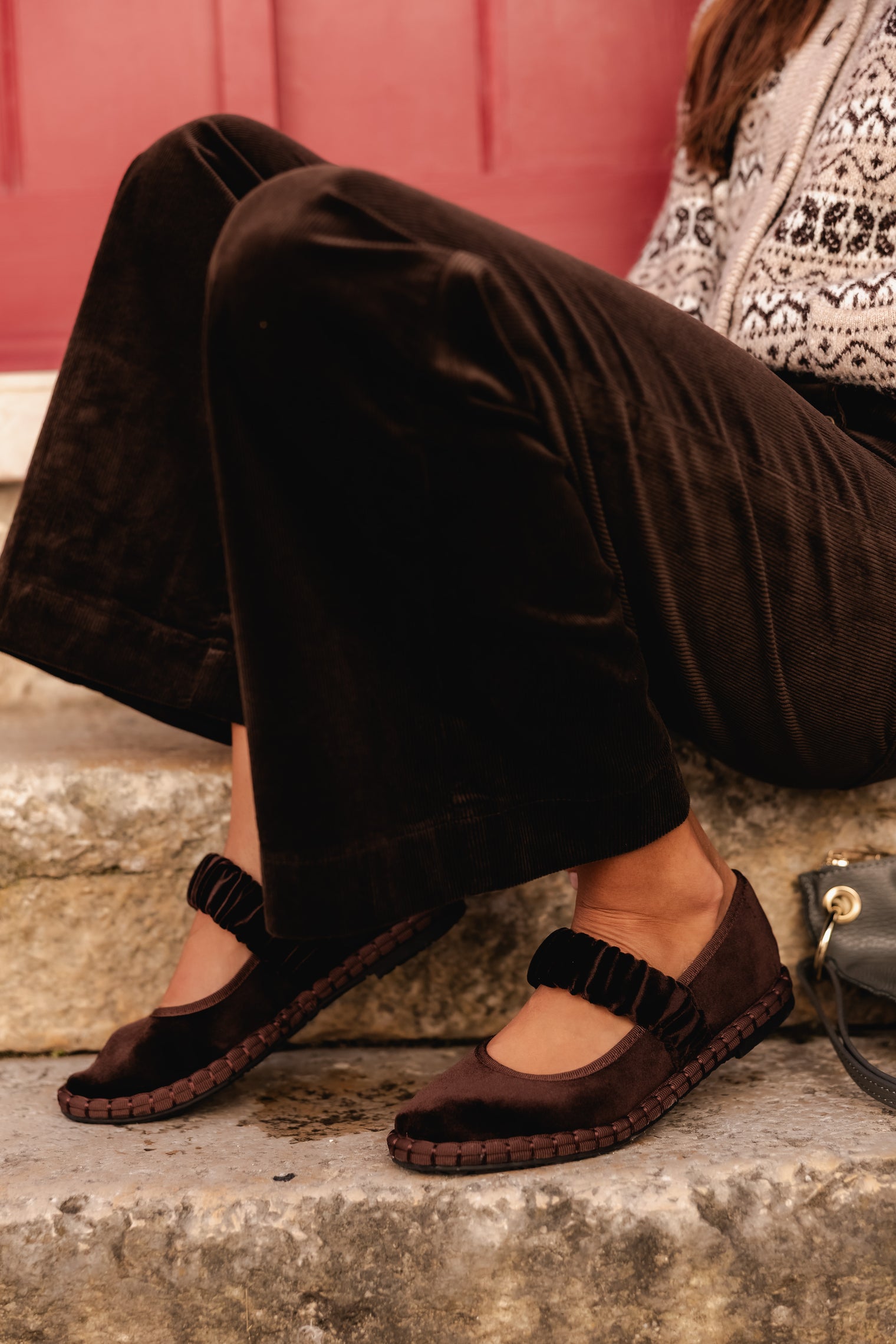 VELVET PANTS CHOCOLATE BROWN