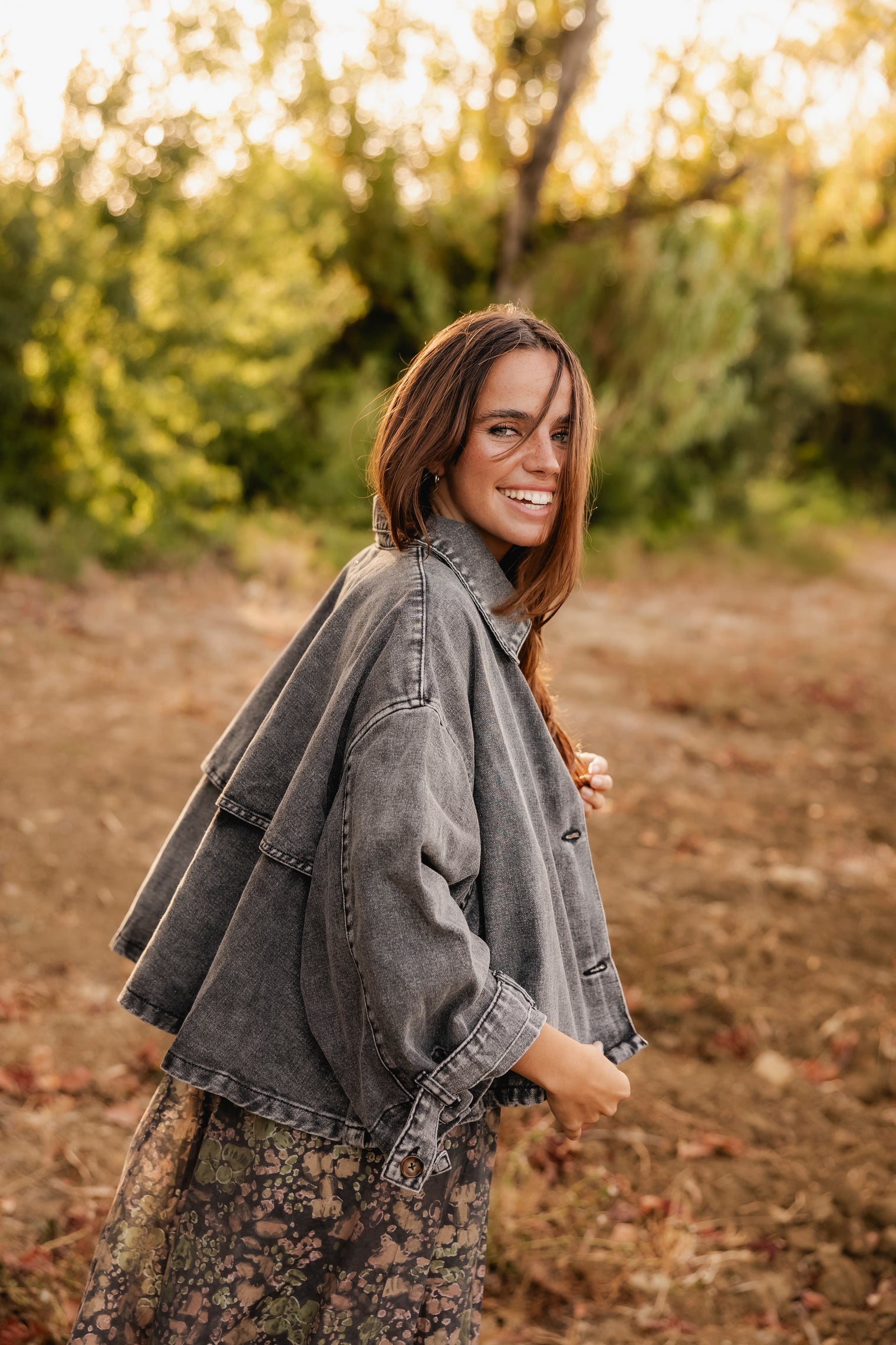 FELICIANA DENIM GREY JACKET
