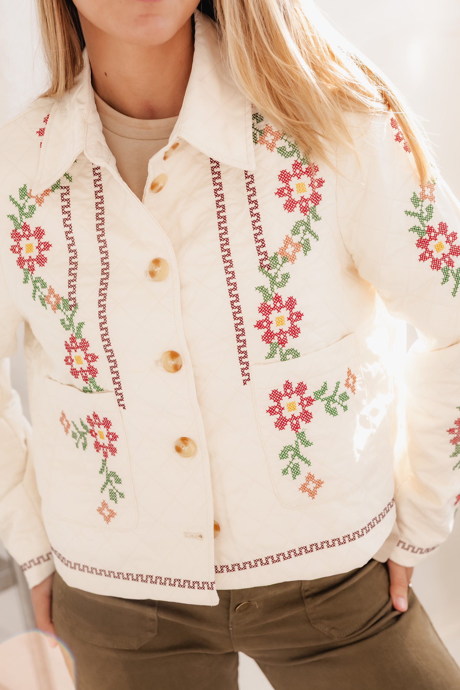 LEONOR CROSS STITCH JACKET