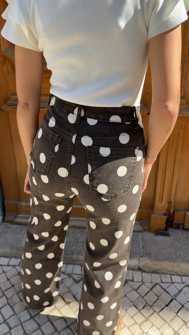 POLKA DOTS CHOCOLATE PANTS