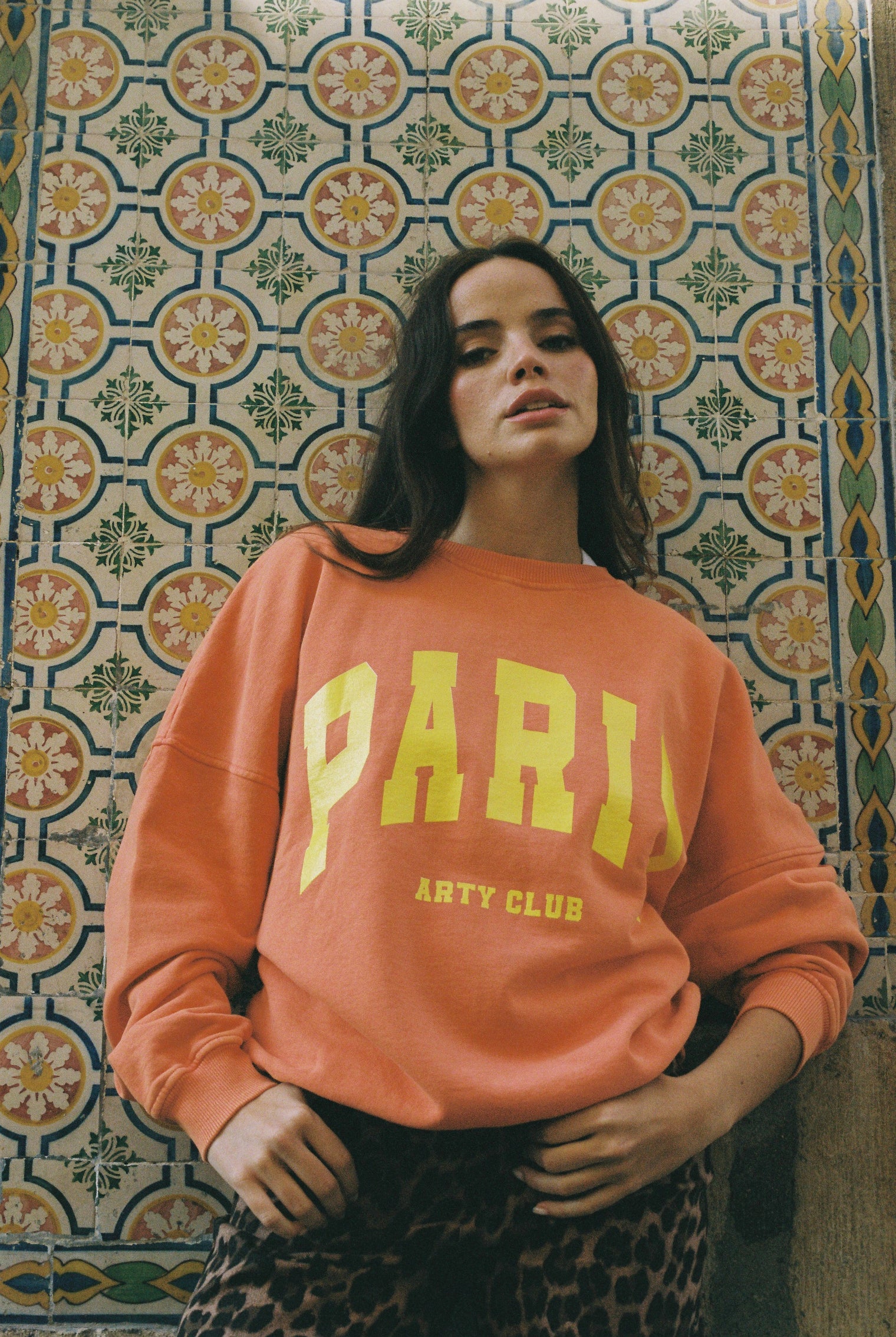 SWEAT "PARIS" ORANGE