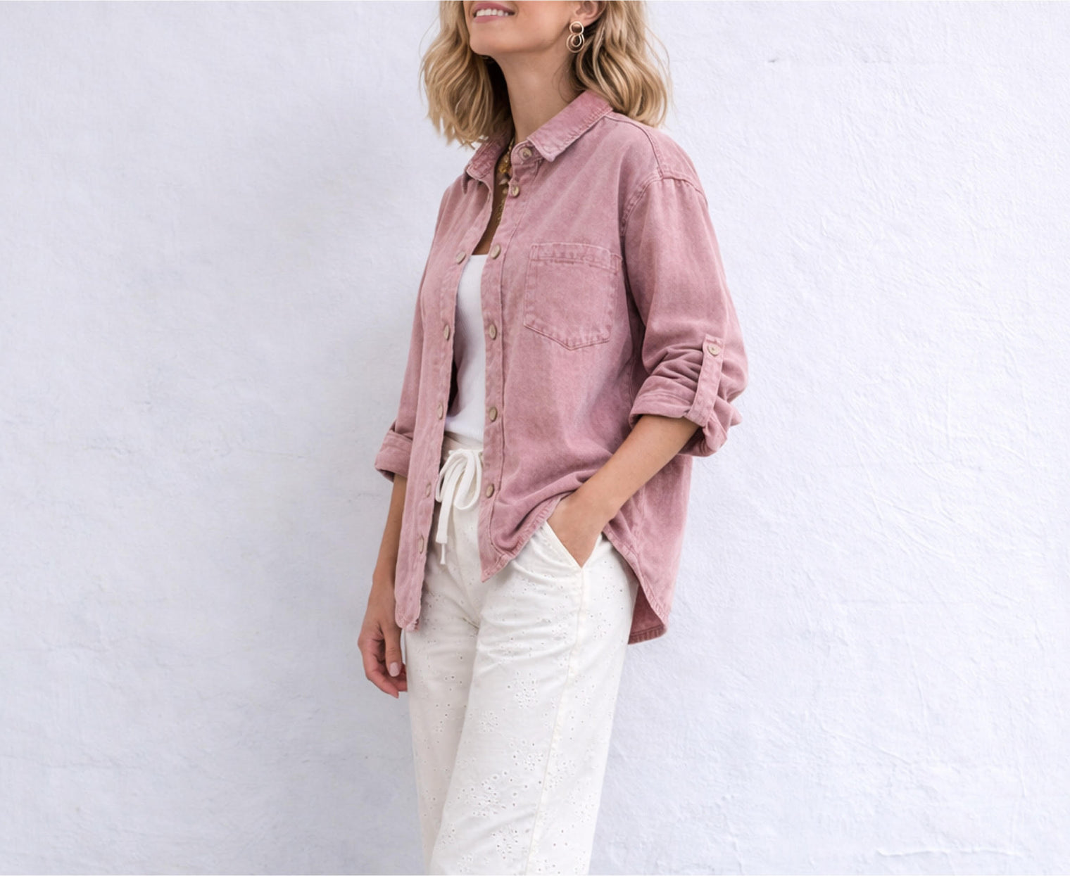 SOBRECAMISA OLD ROSE