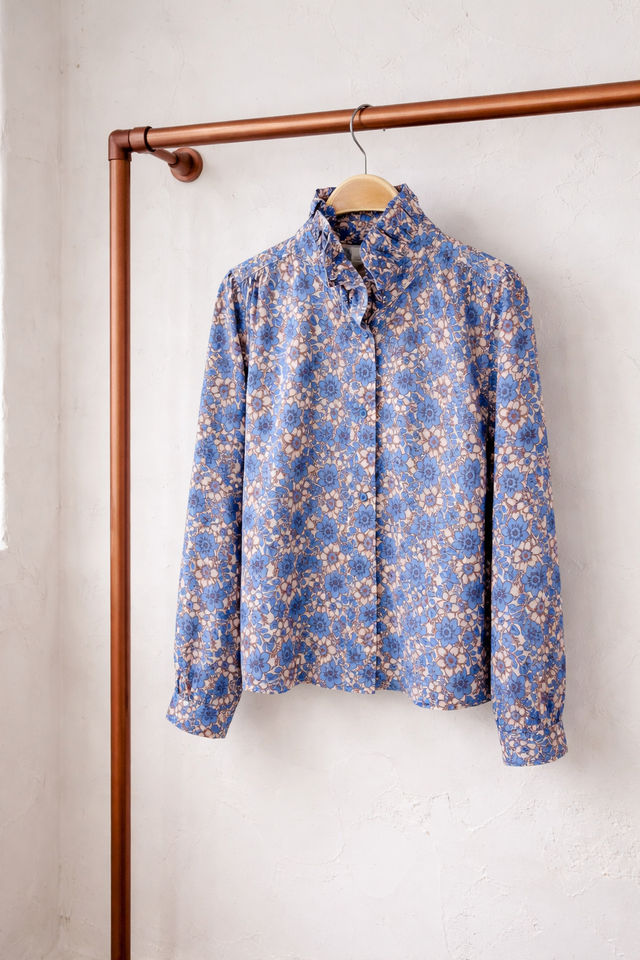 CAMISA LÉA BLUE VINTAGE