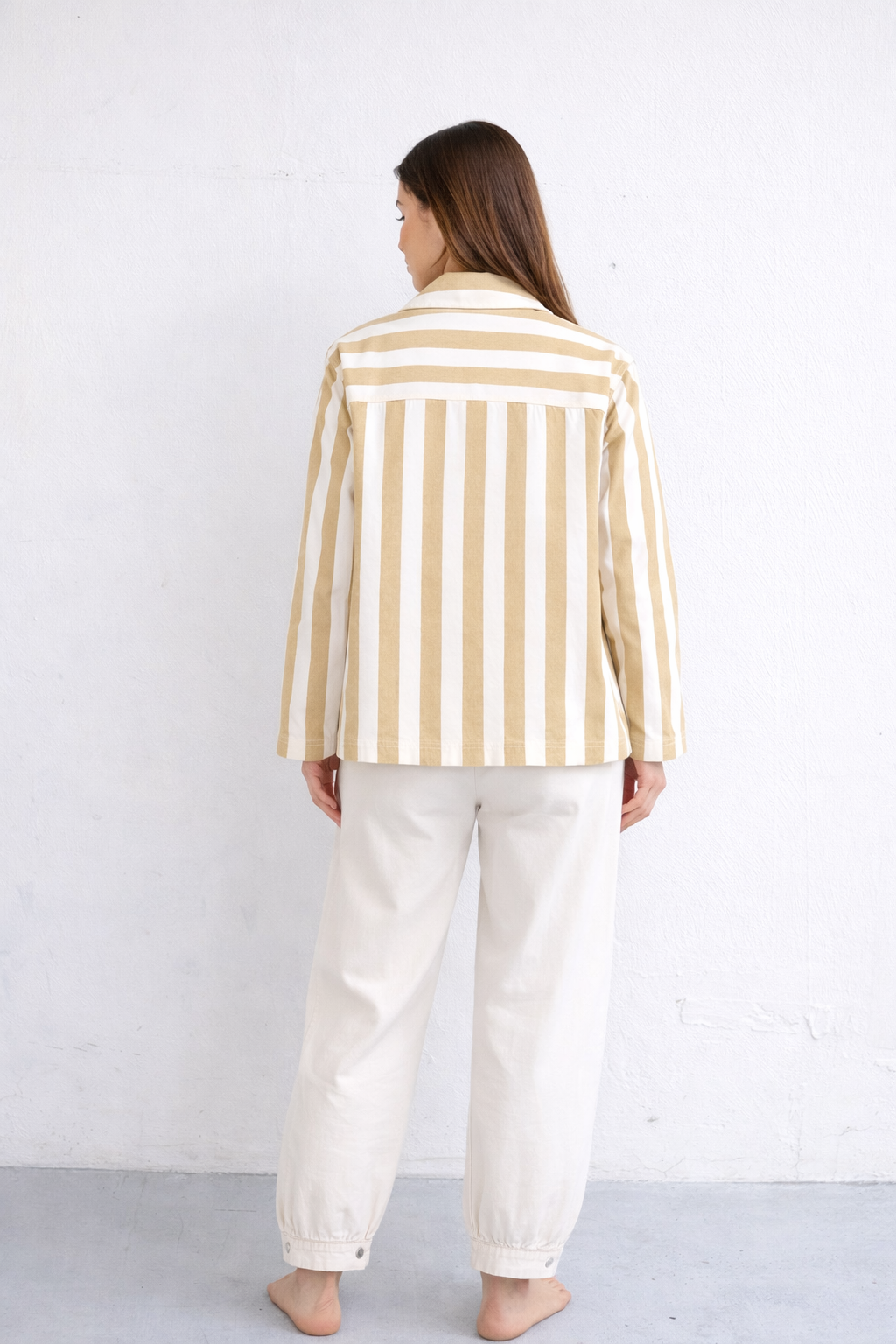 SOBRECAMISA SAND STRIPES