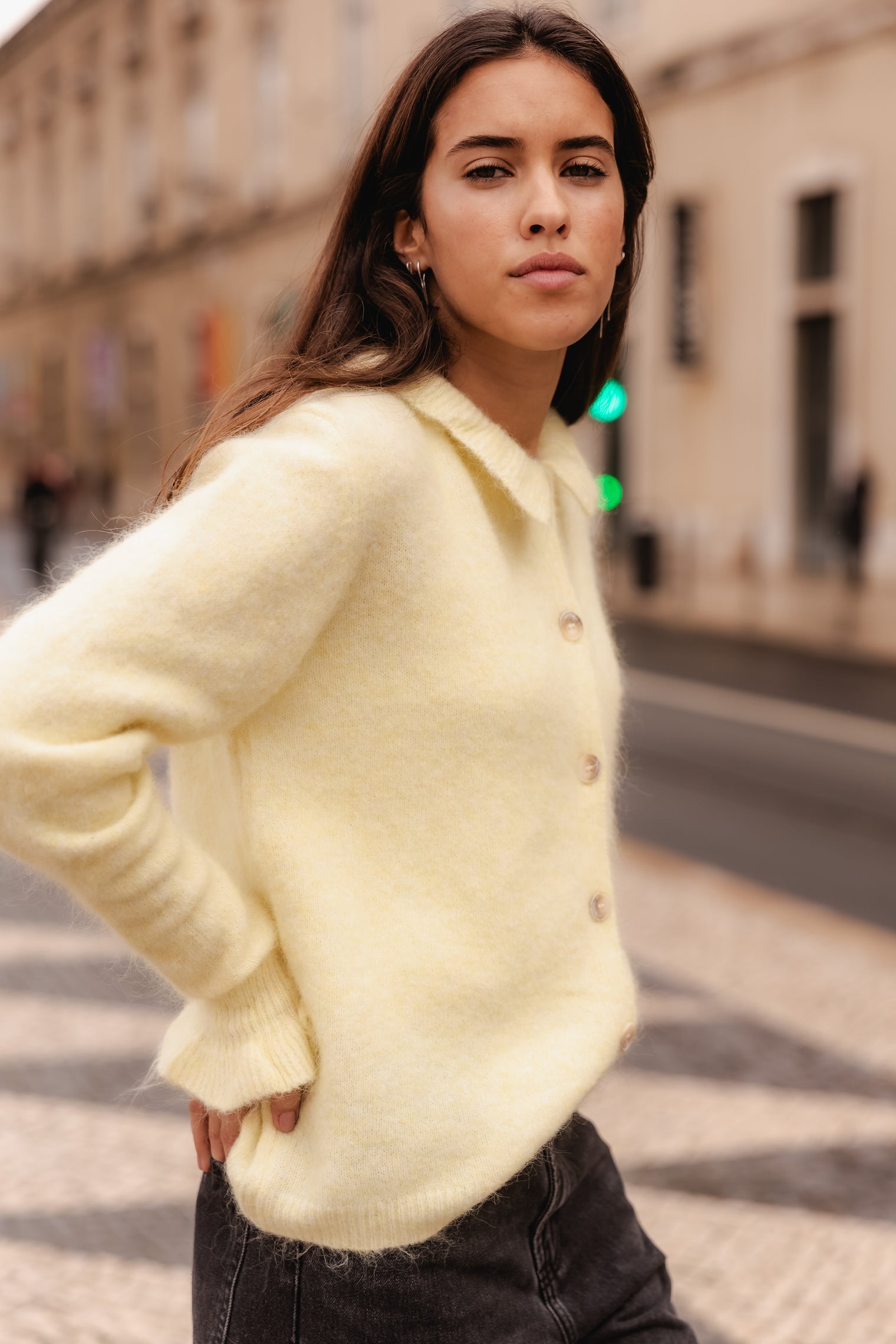 CARDIGAN AMARELO