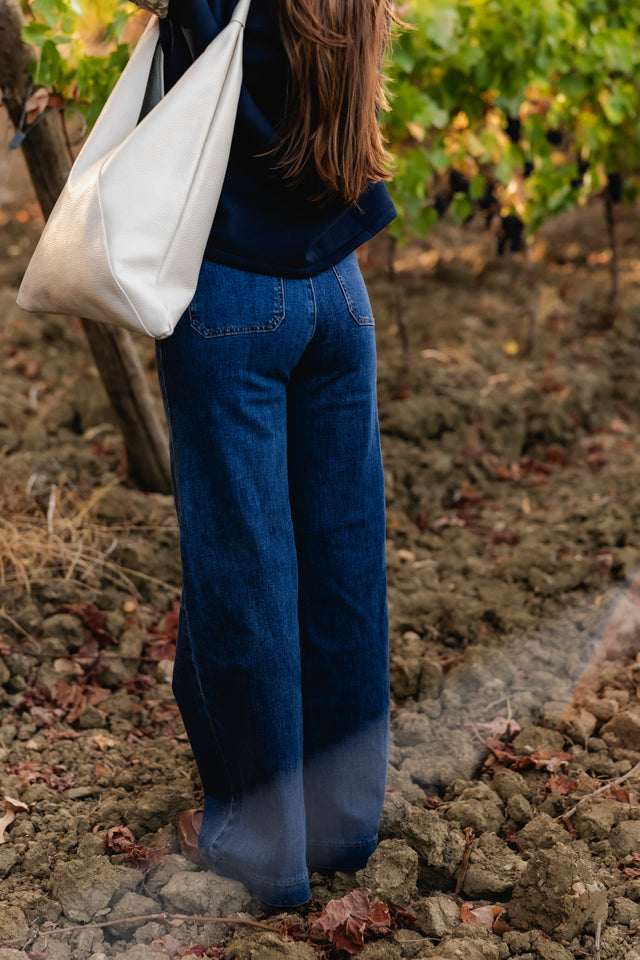 VICTORIA PANTS IN BLUE DENIM