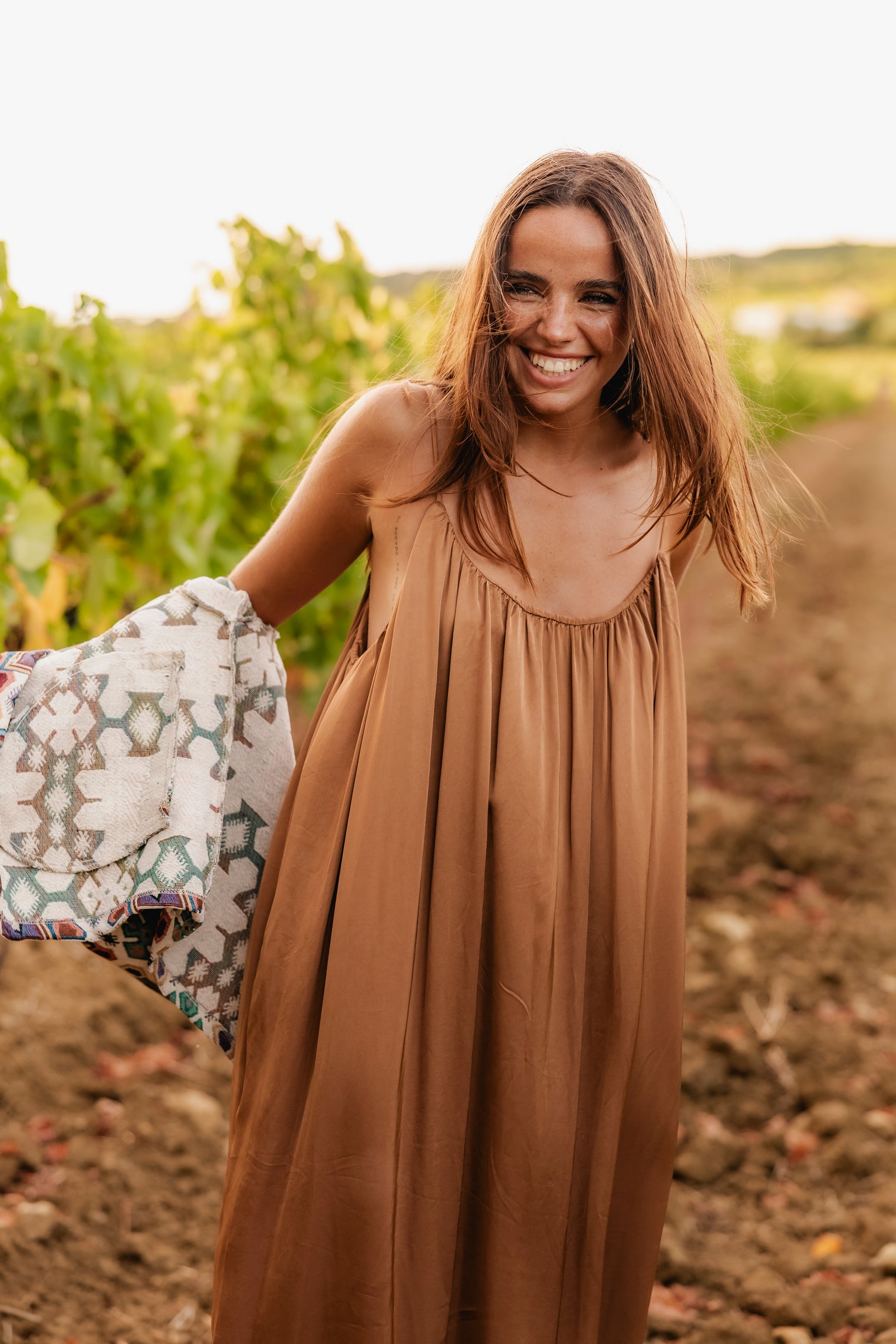 SILK BRONZE DRESS