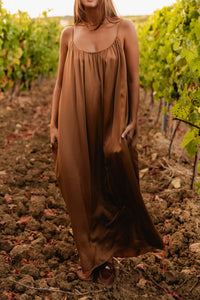 SILK BRONZE DRESS