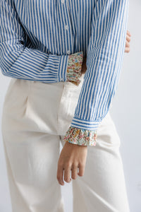 HIGH COLLAR COTTON SHIRT