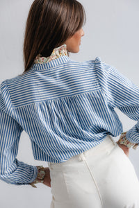 HIGH COLLAR COTTON SHIRT