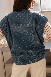 BANDANA DENIM VEST