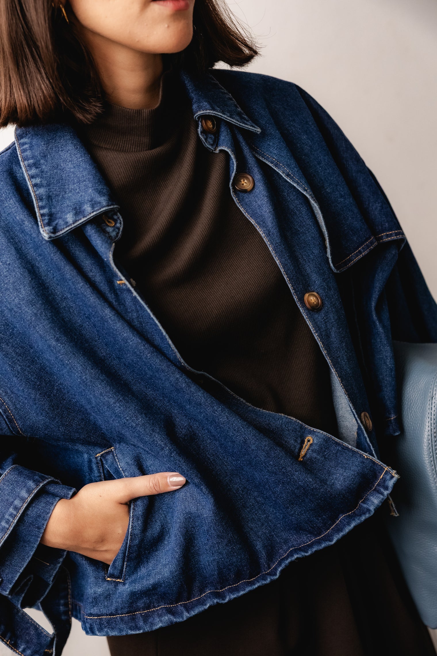 FELICIANA BLUE DENIM JACKET