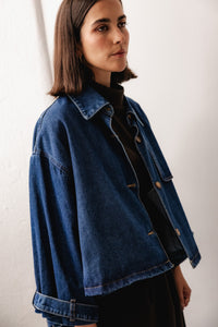 FELICIANA BLUE DENIM JACKET