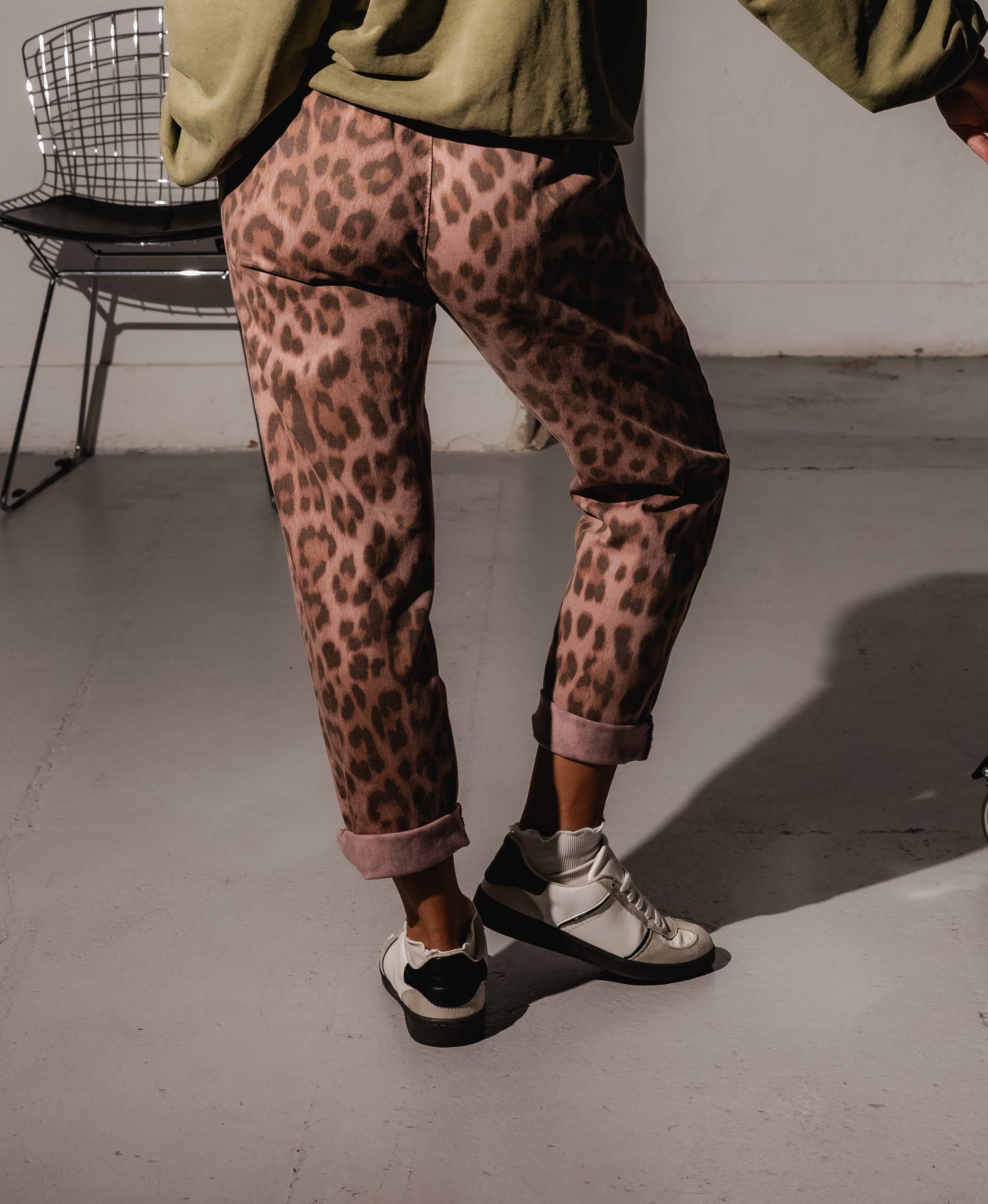 NINA MOM FIT PANTS PINK