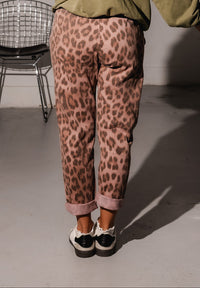 NINA MOM FIT PANTS PINK