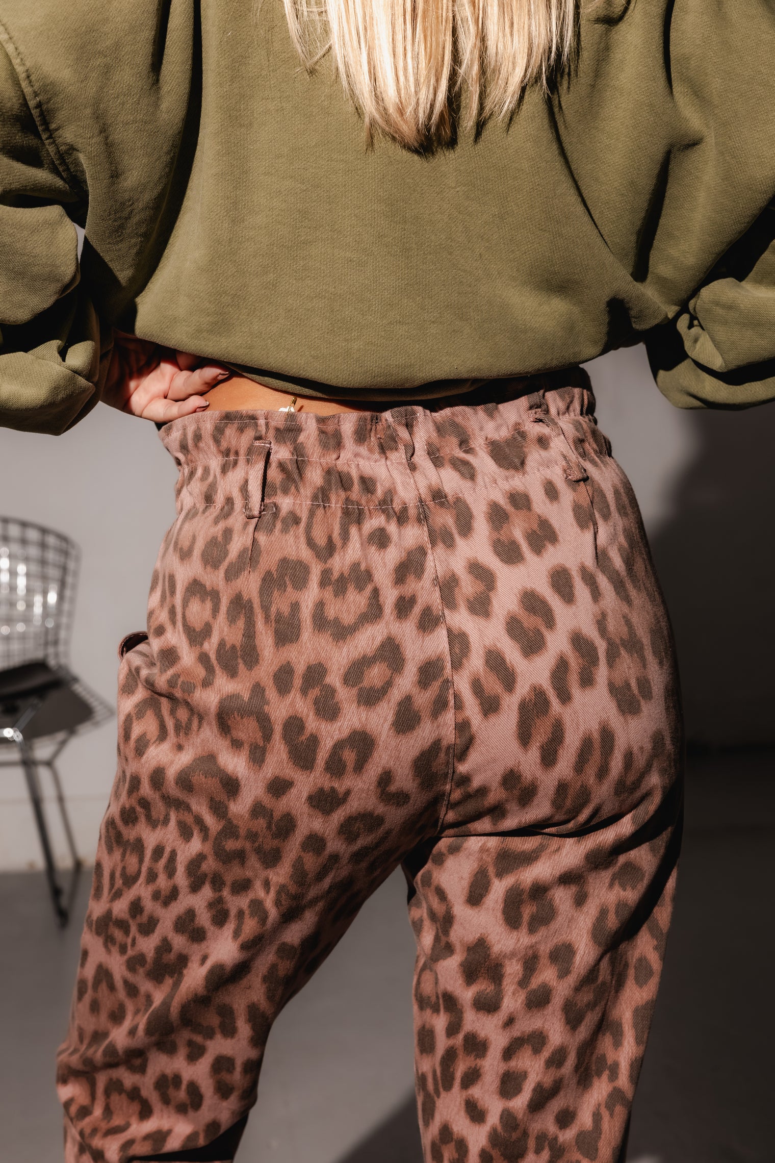 NINA MOM FIT PANTS PINK