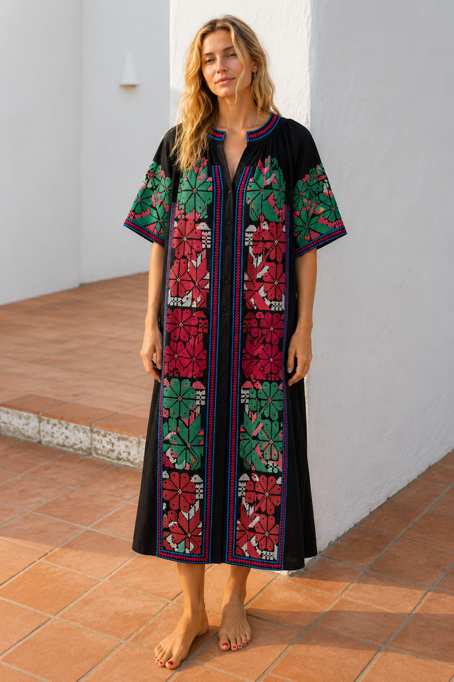 VESTIDO UDAIPUR BORDADO