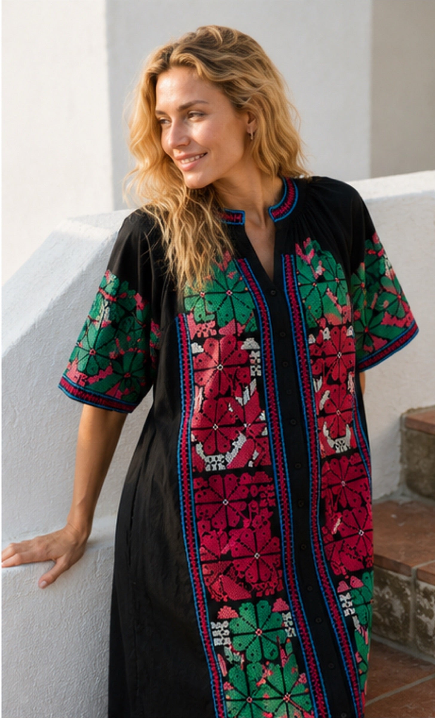 VESTIDO UDAIPUR BORDADO