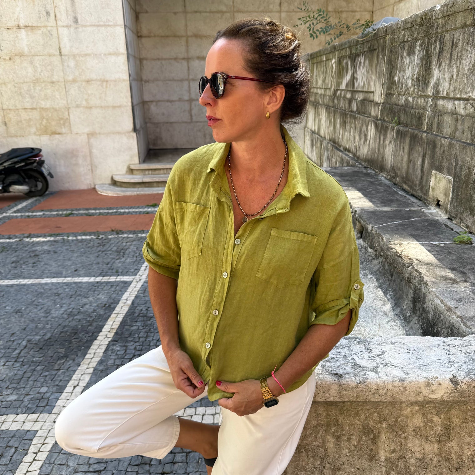 LUNA SHIRT IN LIME