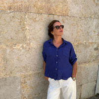 LUNA SHIRT IN ÍNDIGO