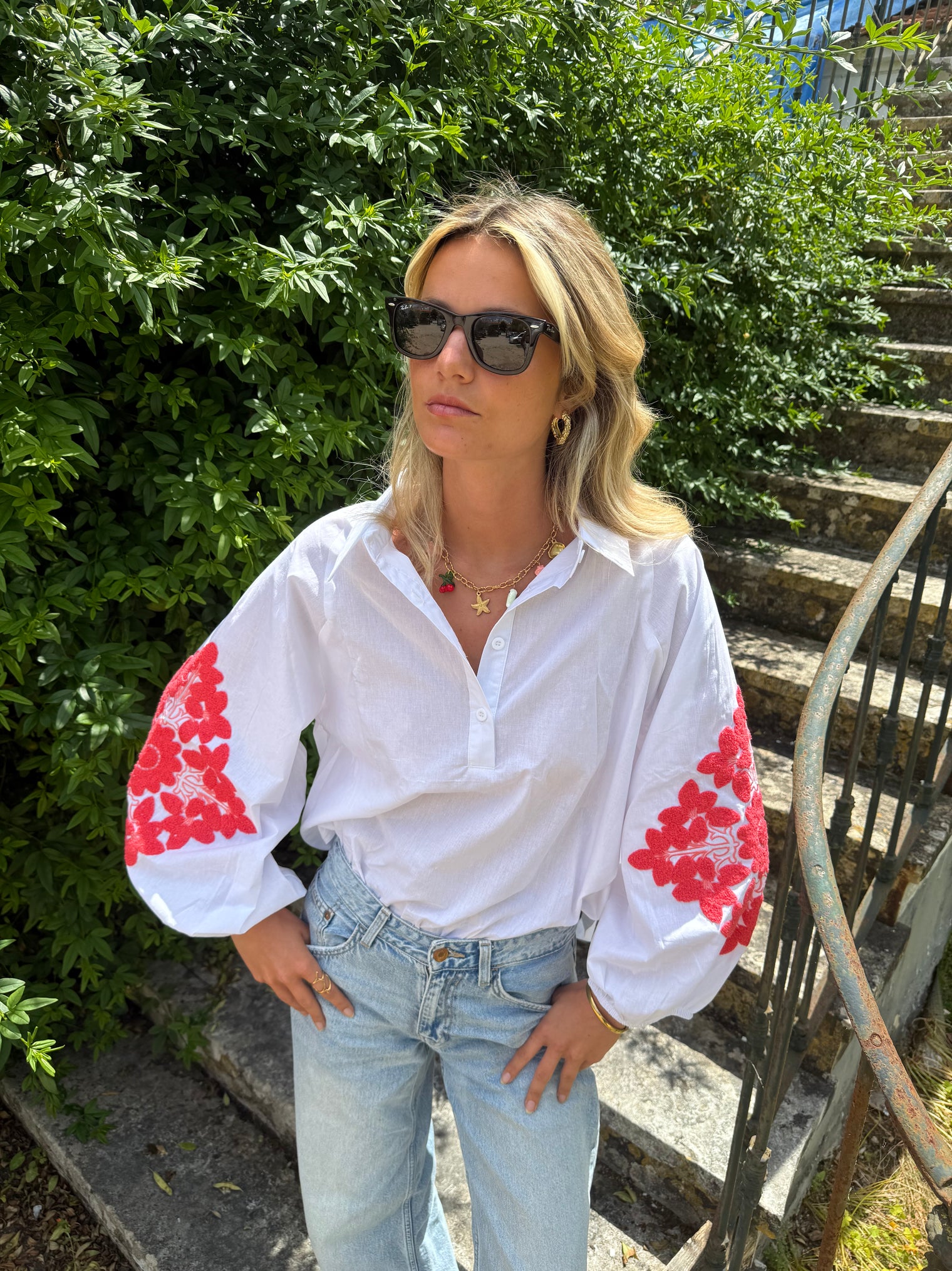 OVERSIZE CORAL SHIRT