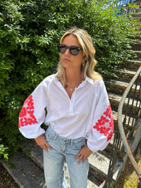 OVERSIZE CORAL SHIRT