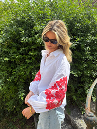 OVERSIZE CORAL SHIRT