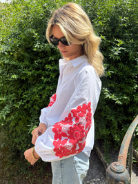 OVERSIZE CORAL SHIRT