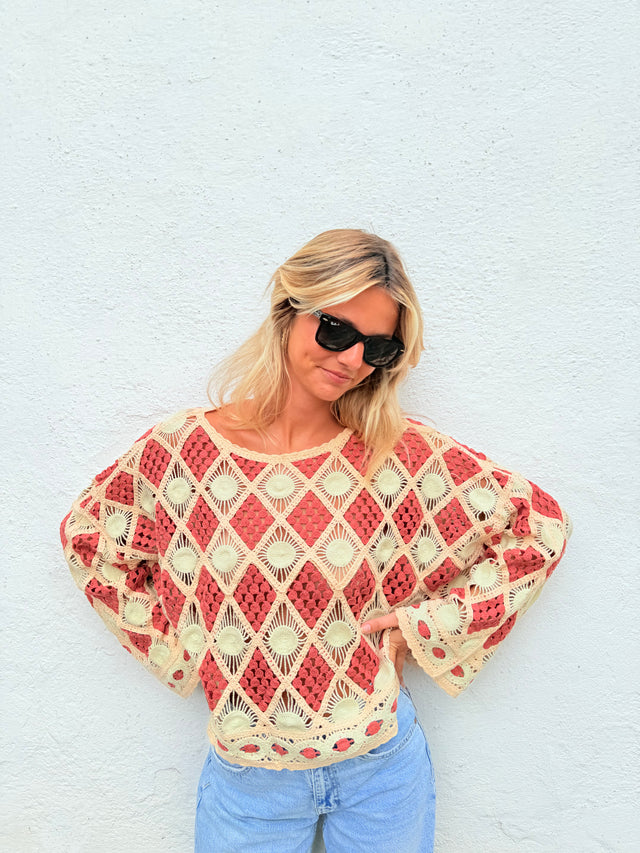JOAN CROCHET BLOUSE