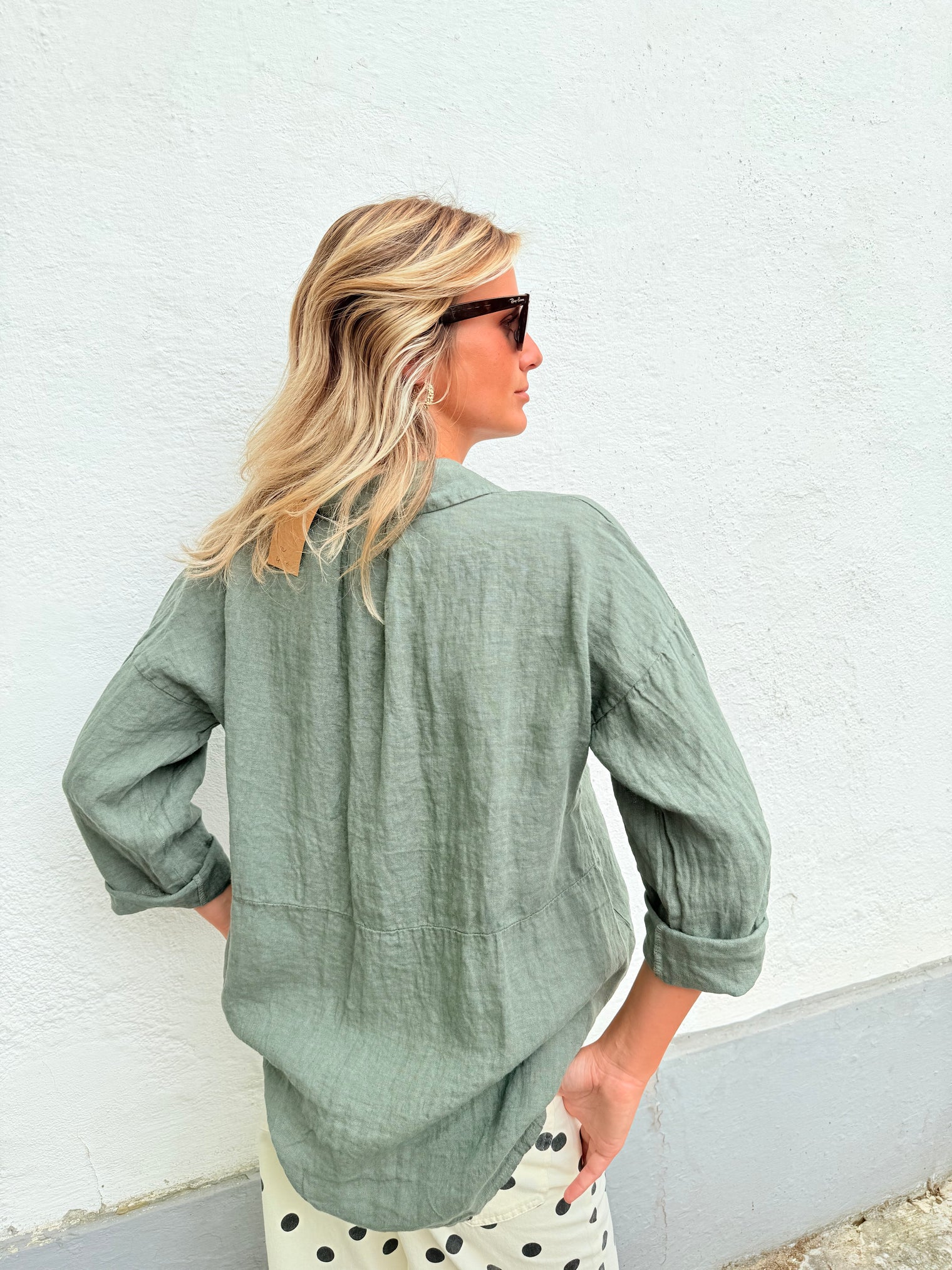 KAKI LINEN SHIRT