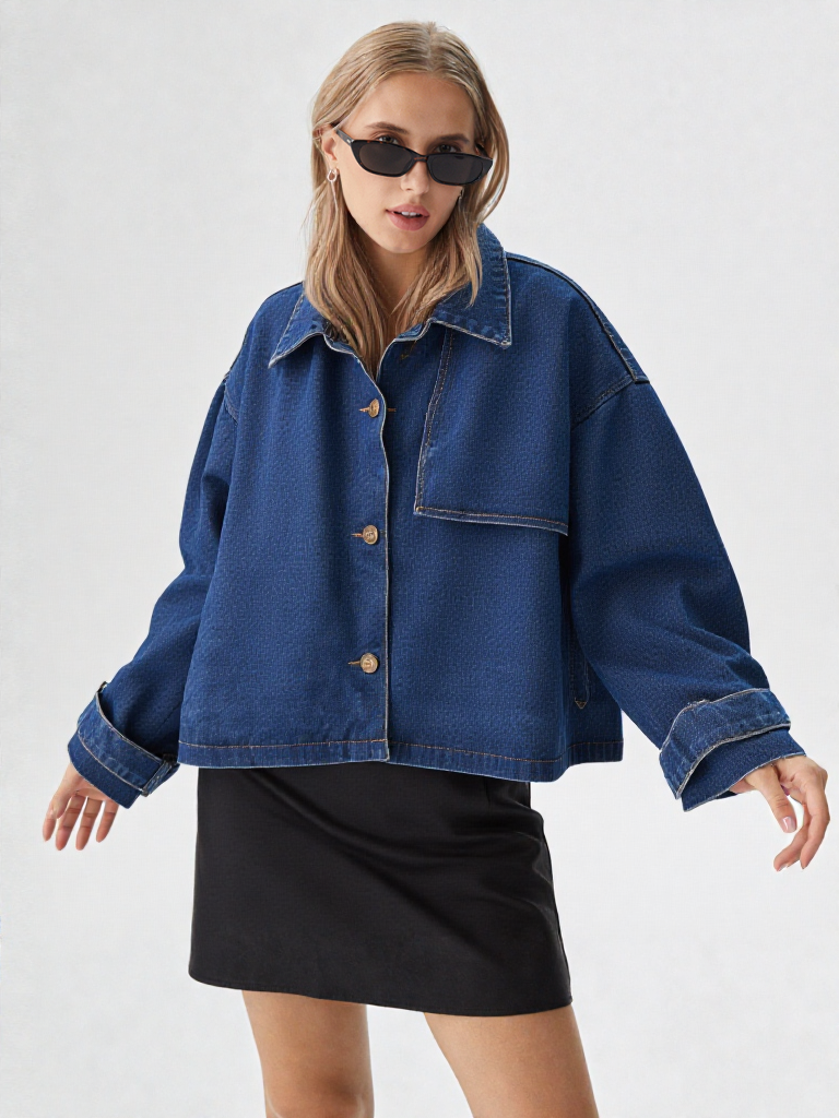 FELICIANA BLUE DENIM JACKET