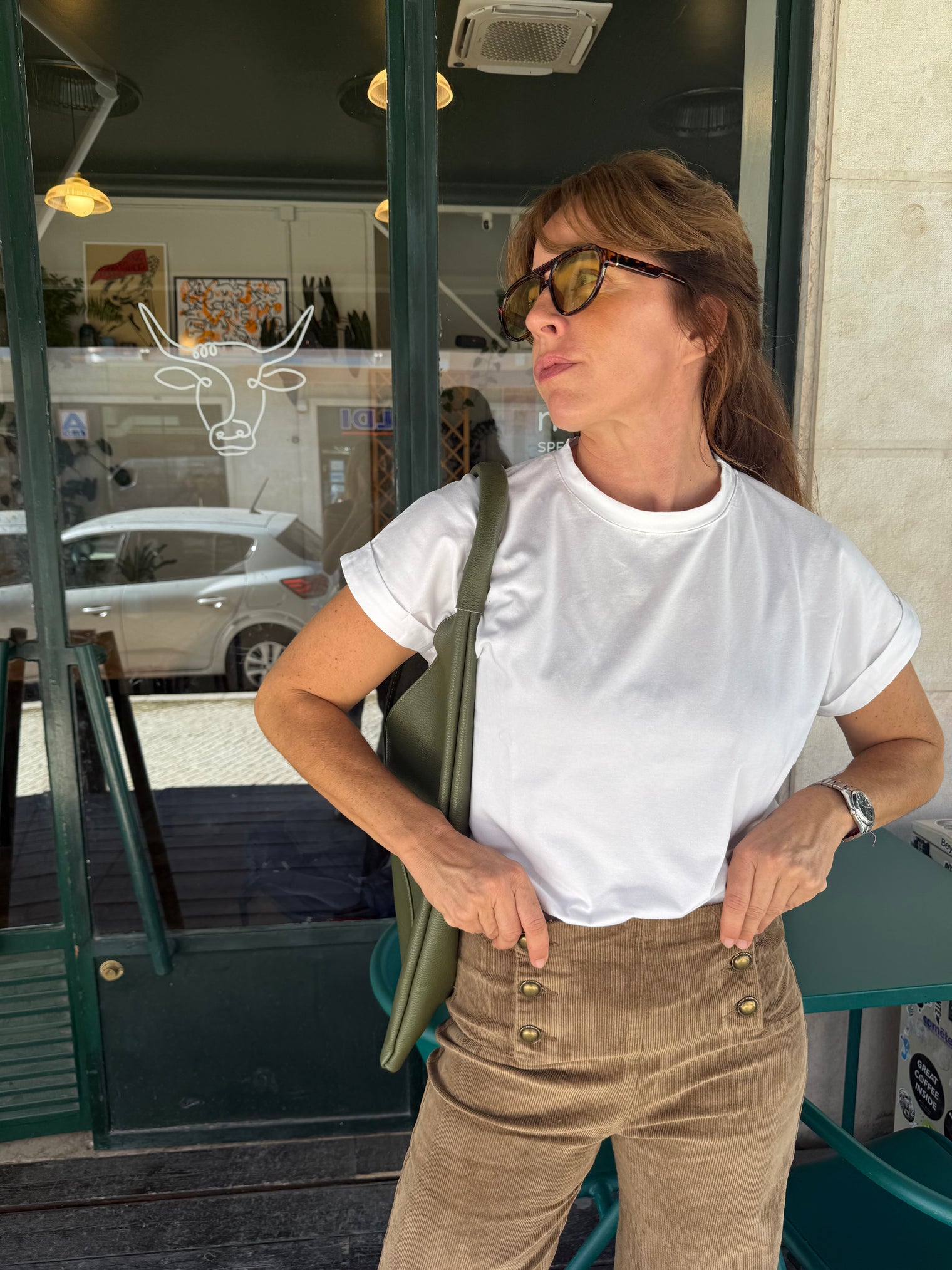 THELMA VELVET PANTS TAUPÉ