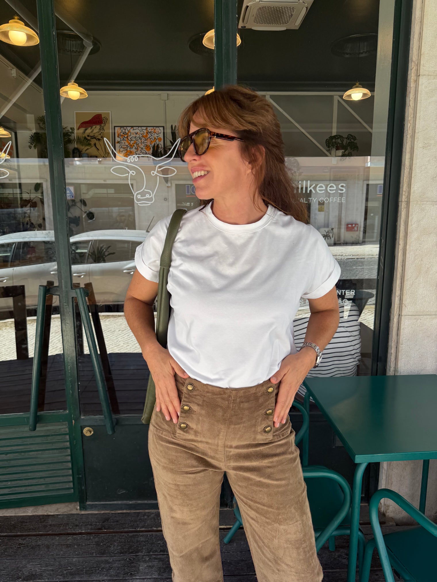 THELMA VELVET PANTS TAUPÉ