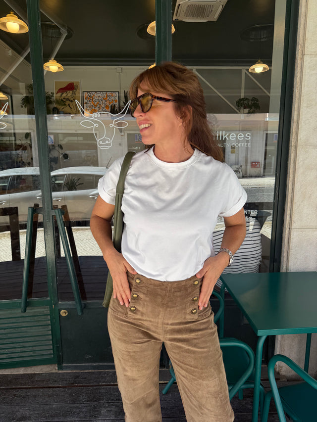 THELMA VELVET PANTS TAUPÉ