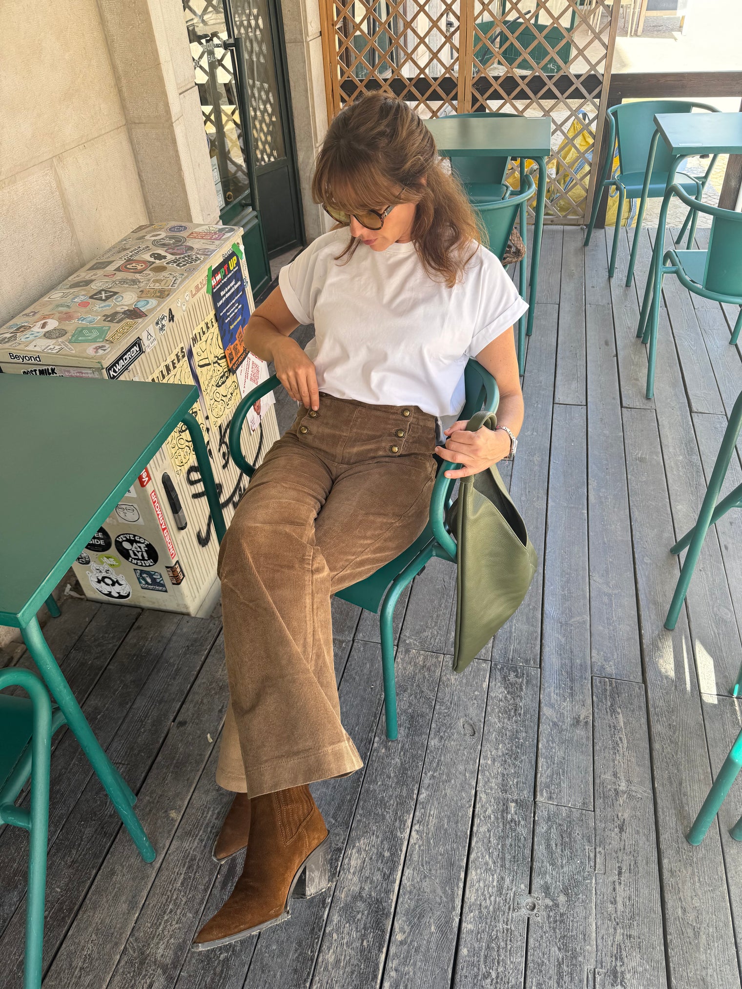 THELMA VELVET PANTS TAUPÉ