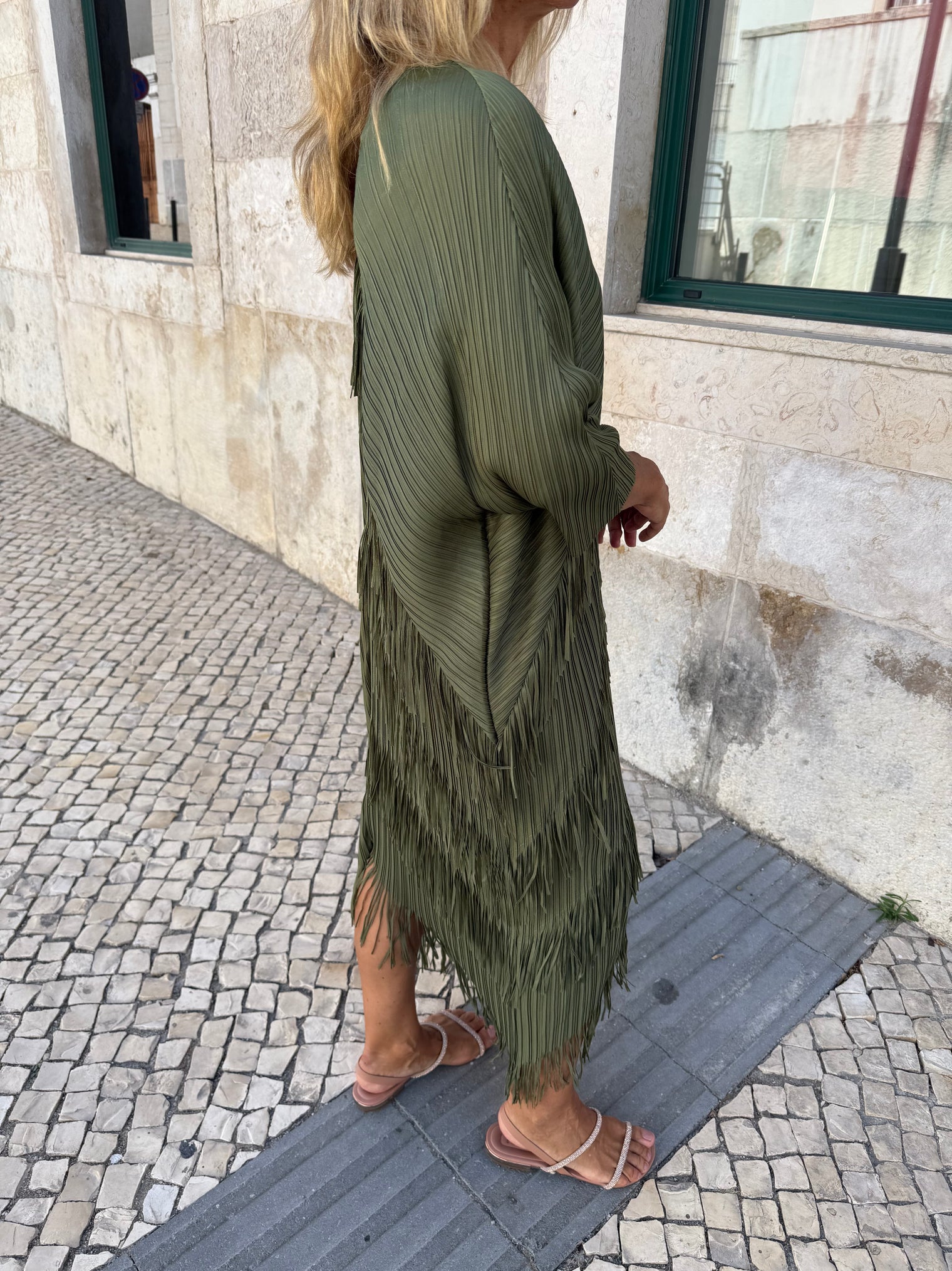 CLEO DRESS IN KAKI