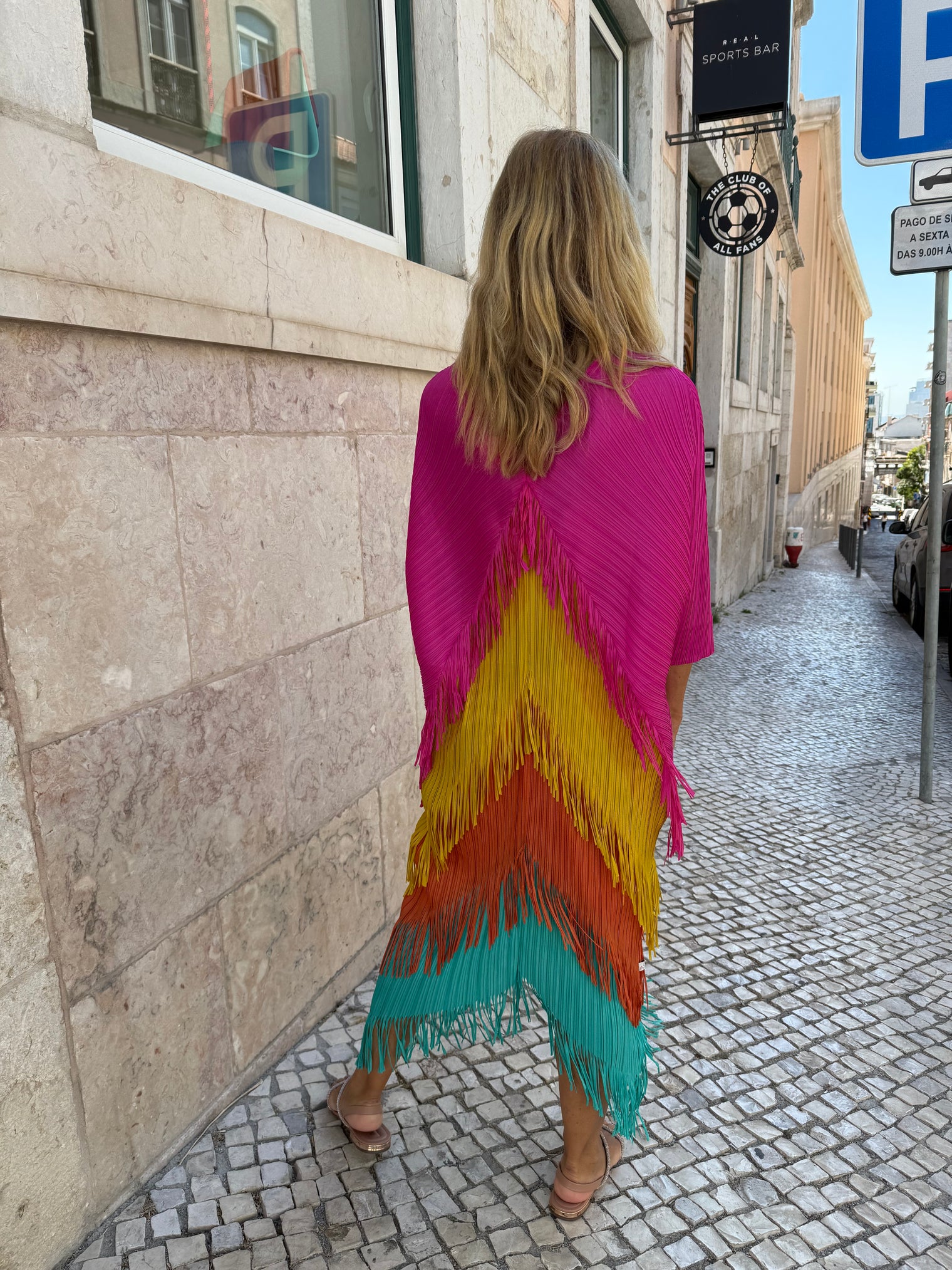 CLEO DRESS IN MULTICOLORED