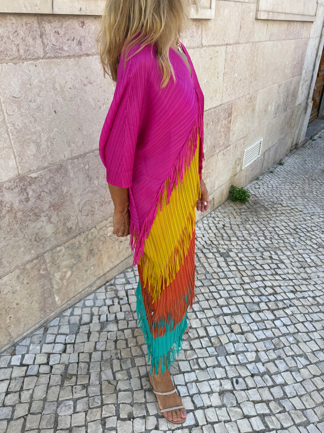 CLEO DRESS IN MULTICOLORED
