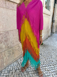 CLEO DRESS IN MULTICOLORED