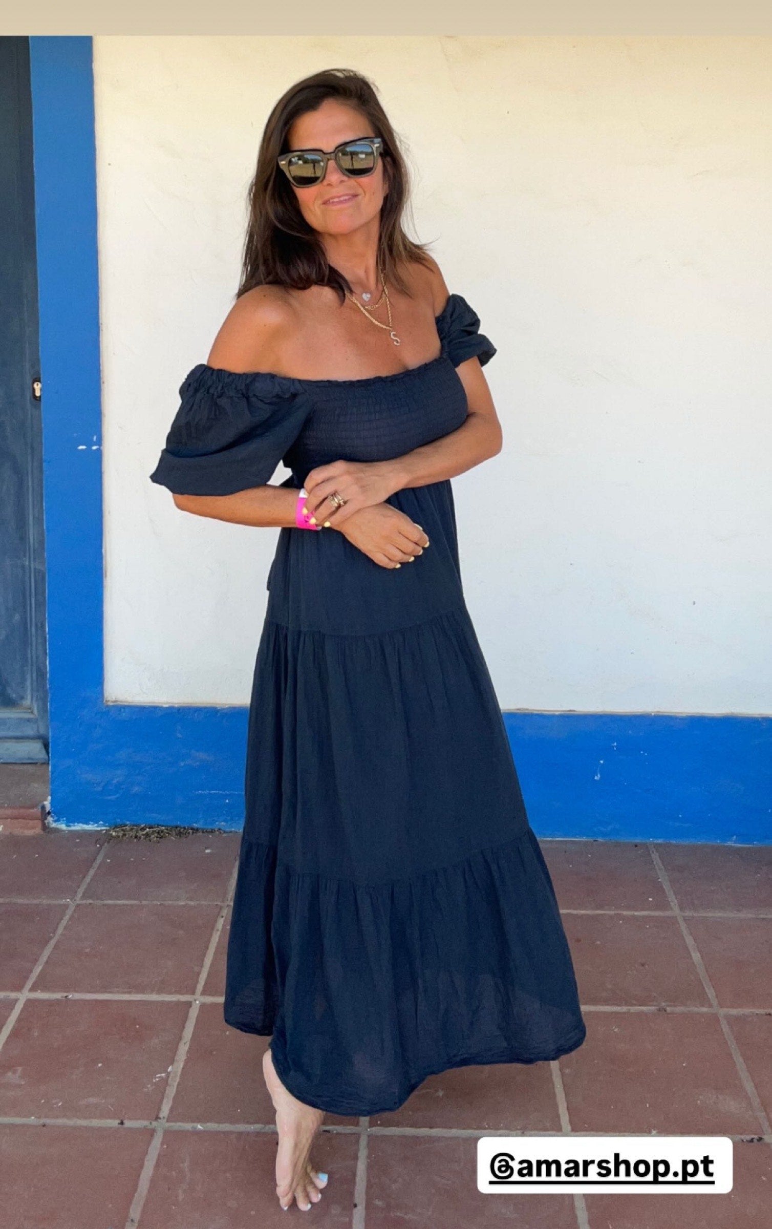 LUIZA DRESS NAVY BLUE