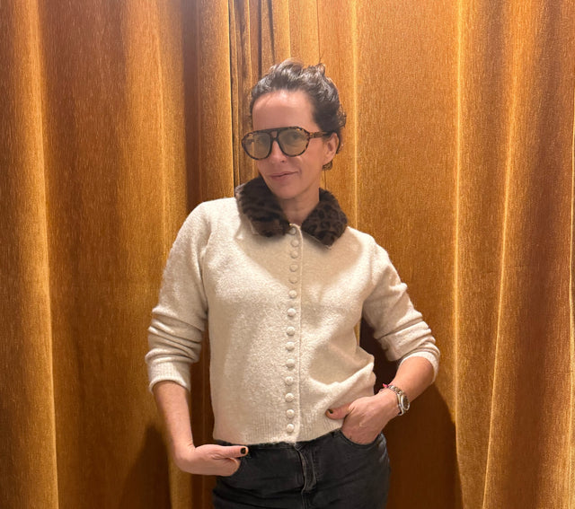 CASACO MALHA COM GOLA