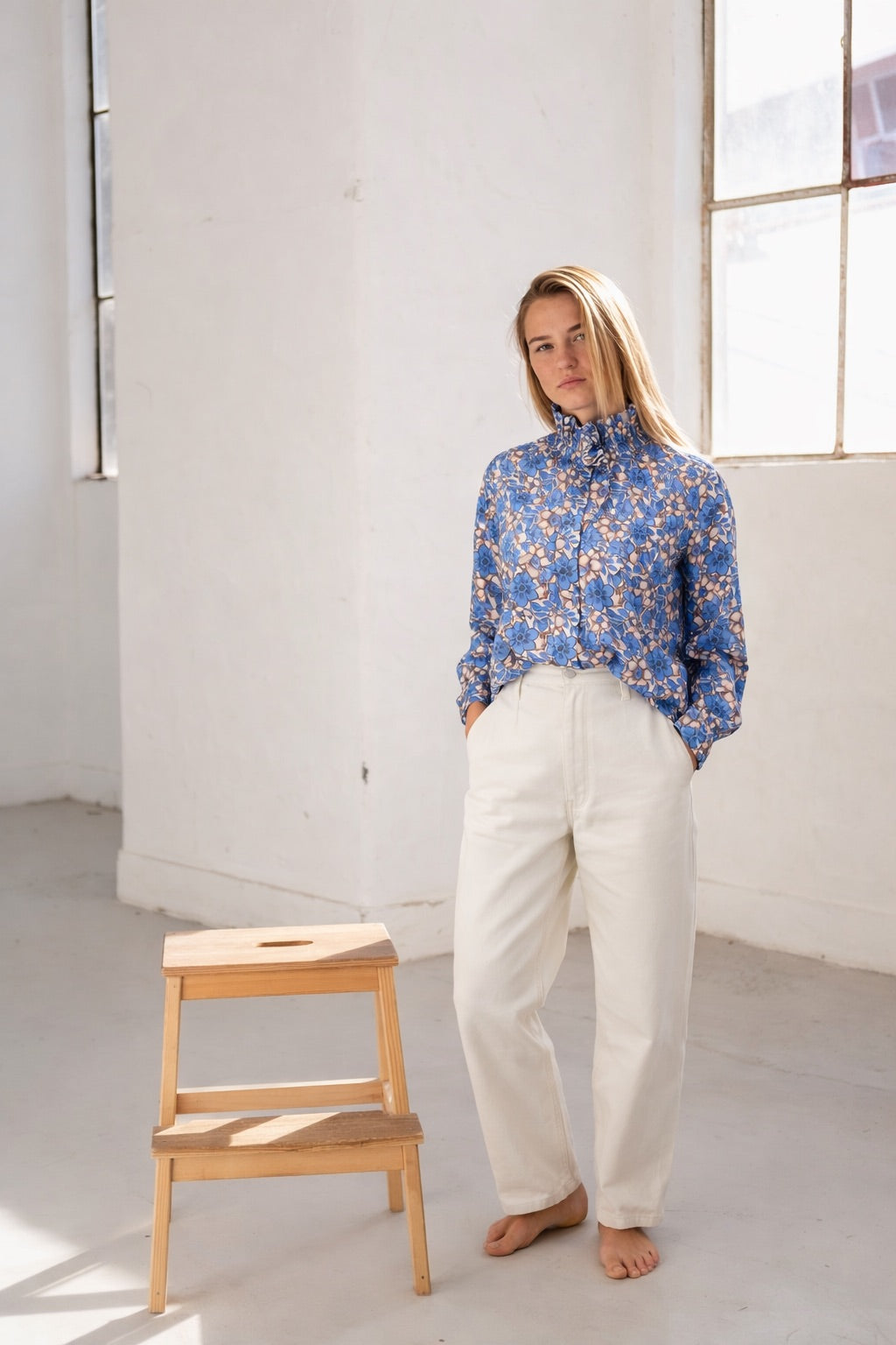 CAMISA LÉA BLUE VINTAGE