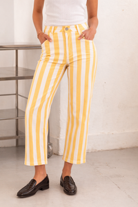 CALÇAS LEMON STRIPE