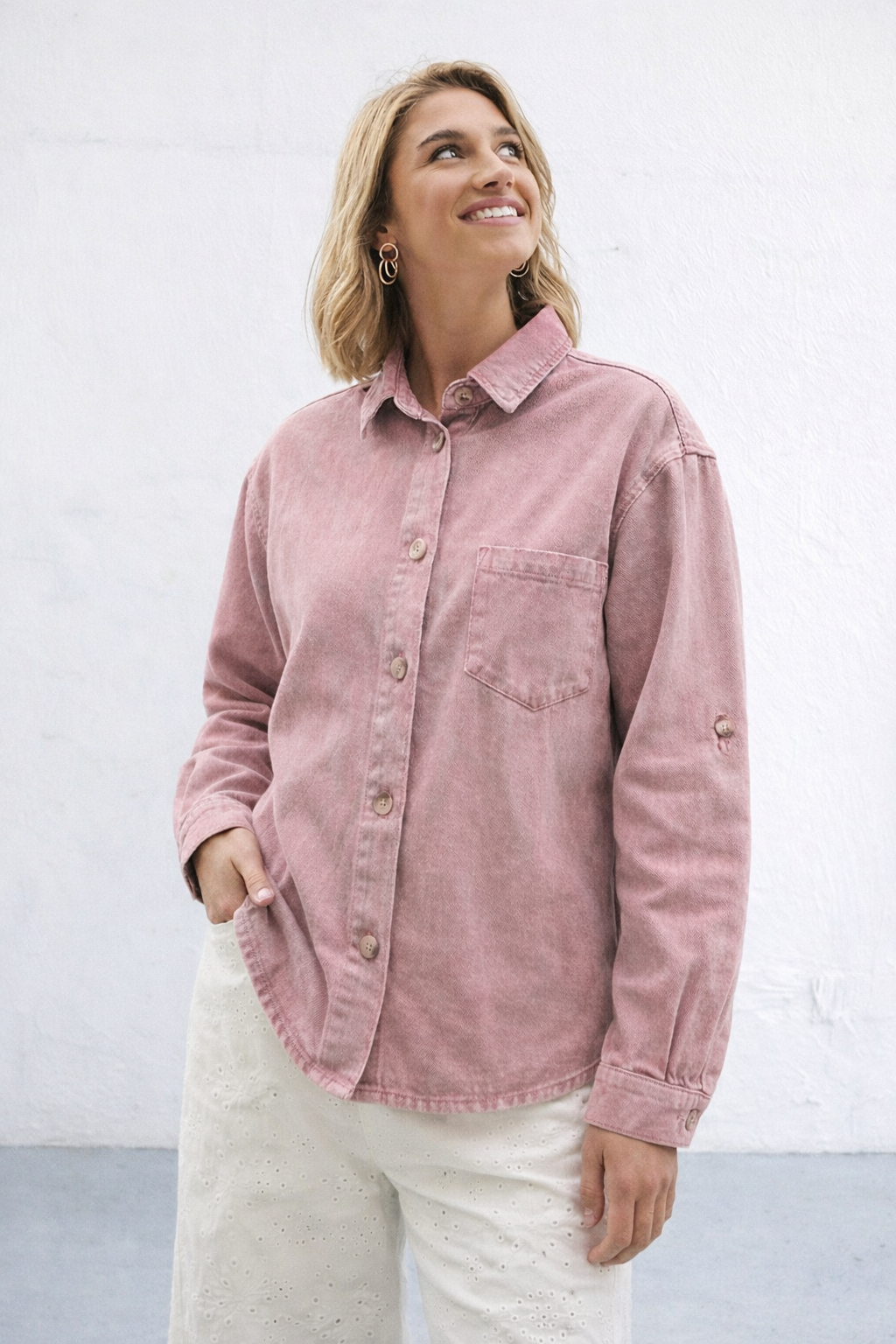 SOBRECAMISA OLD ROSE