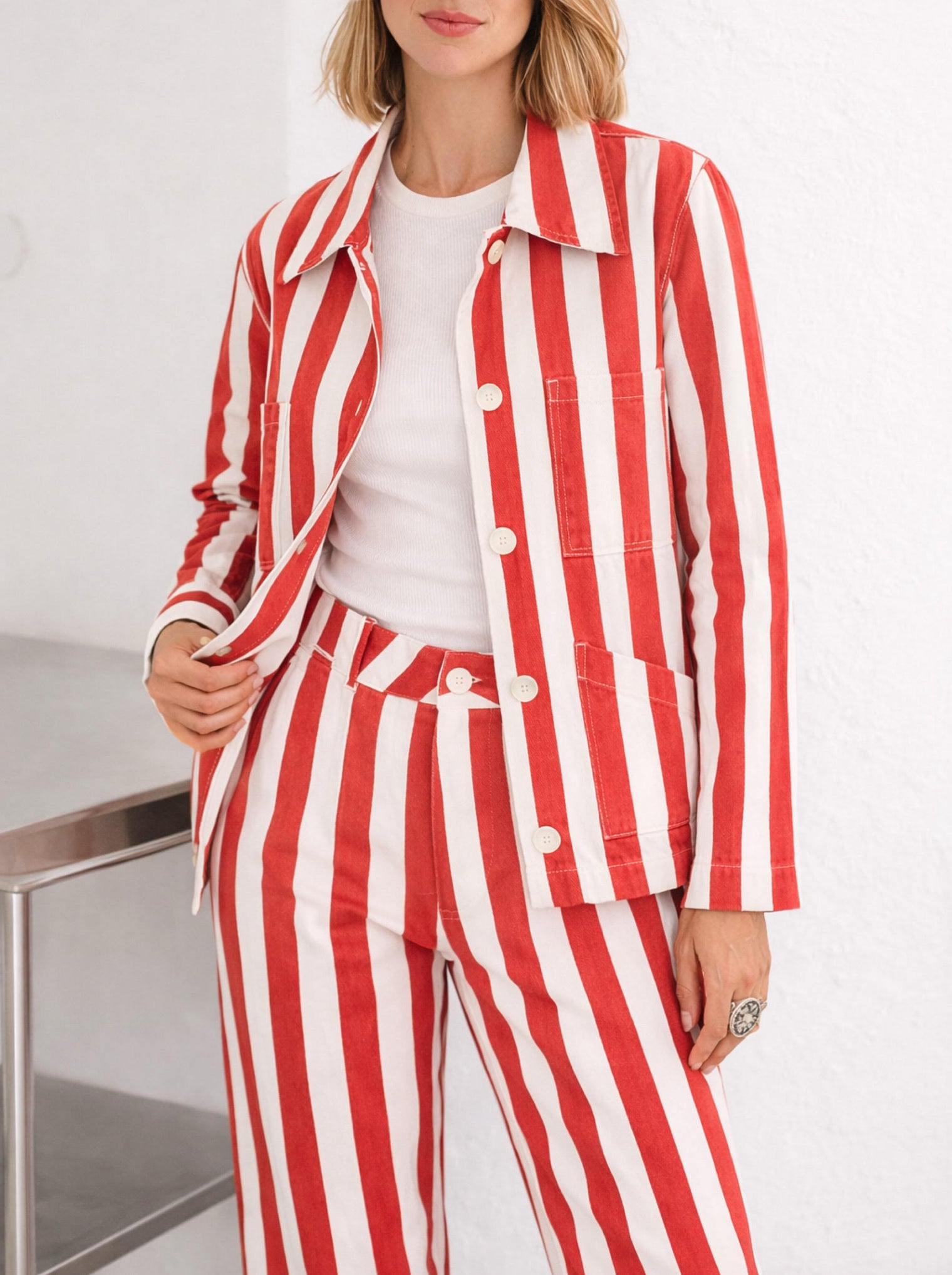 CAMISA RED STRIPES